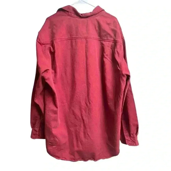 Carhartt Flame-Resistant Classic Twill Button Down Shirt Red 2XL - Picture 8 of 8